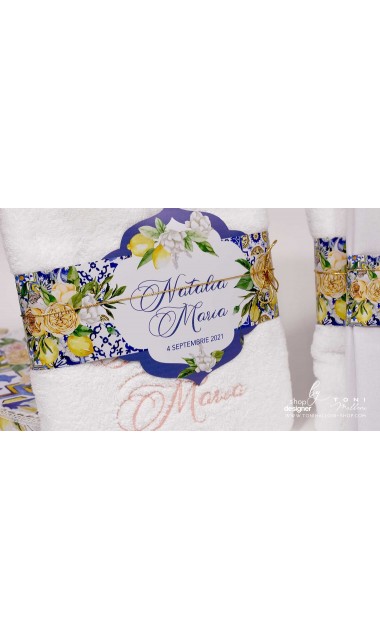 Trusou botez cu flori si lamai ideal pentru un botez vara Limoncello 16
